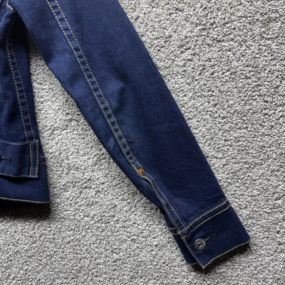 Levi's Denim Vintage‎ Jacket Womens XS Dark Blue Type 1 Iconic Trucker Jacket